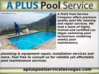 Pool Repair In Las Vegas Nv