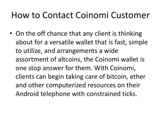 how to contact coinomi customer