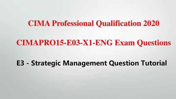 cima professional qualification 2020 cimapro15