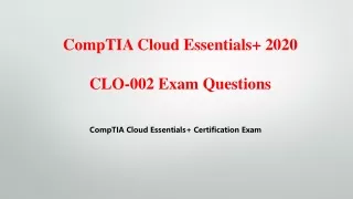 comptia cloud essentials 2020 clo 002 exam
