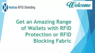 Get an Amazing Range of Wallets with RFID Protection or RFID Blocking Fabric