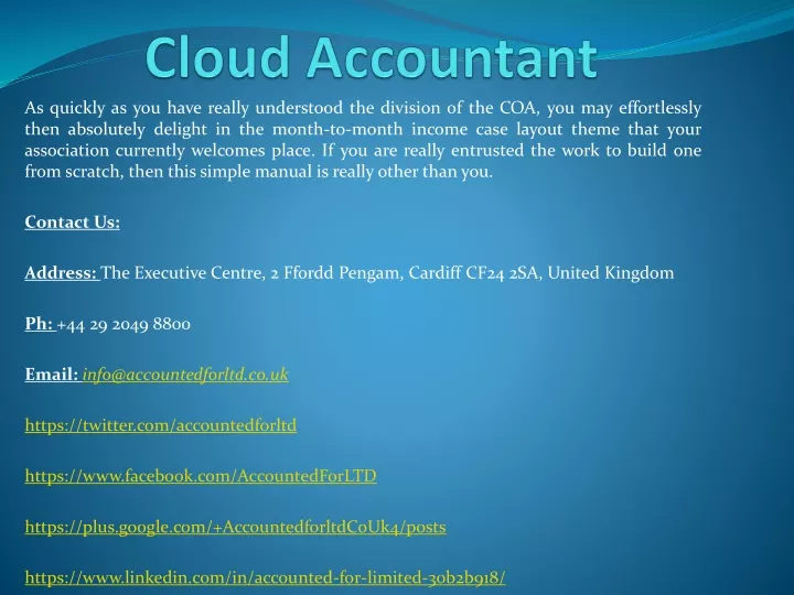 cloud accountant