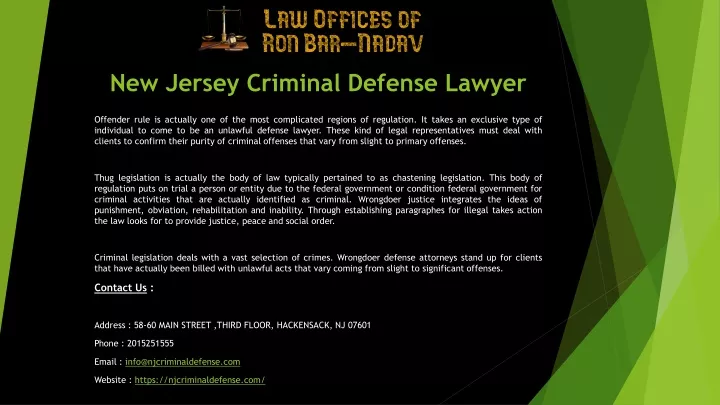 new jersey criminal defense lawyer