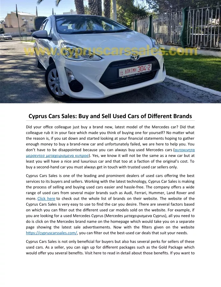 cyprus cars sales buy and sell used cars