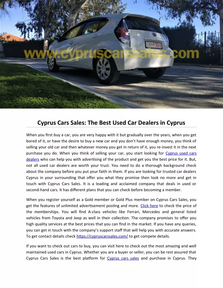 cyprus cars sales the best used car dealers