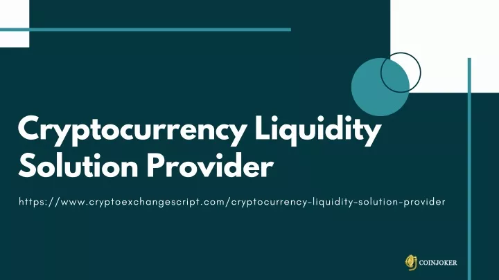cryptocurrency liquidity solution provider