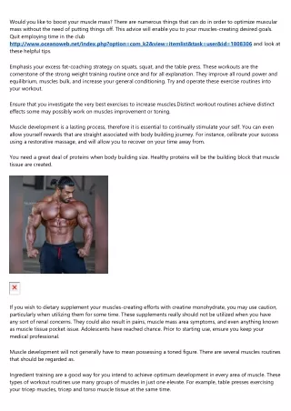 would you like to boost your muscle mass there