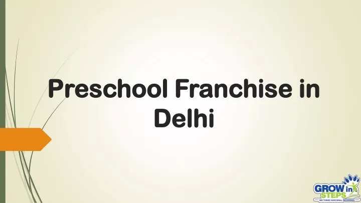 preschool franchise in preschool franchise
