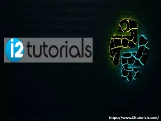I2tutorials: Python Tutorial - Machine Learning Tutorial