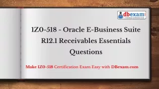 1z0 518 oracle e business suite
