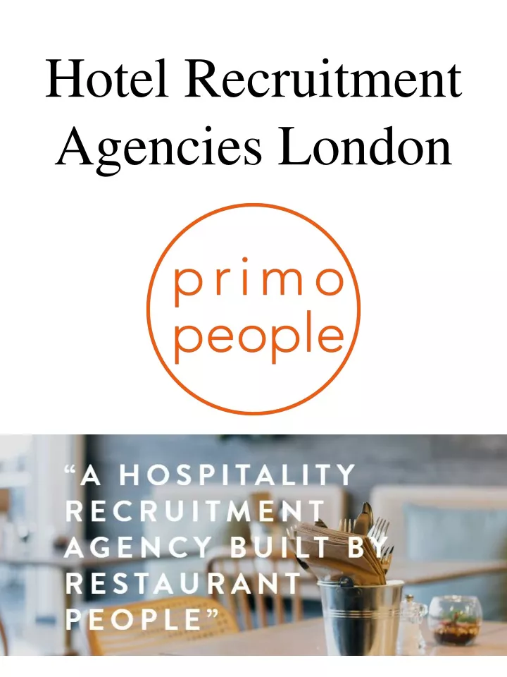 hotel recruitment agencies london
