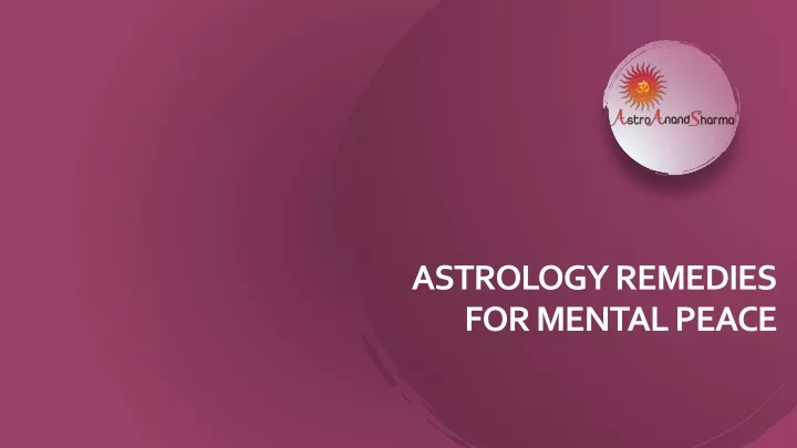 astrology remedies for mental peace