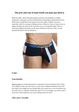 the pros and cons of mens briefs you must
