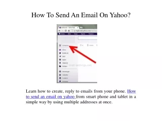 how to send an email on yahoo