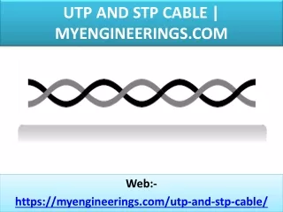 utp and stp cable myengineerings com