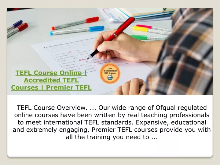tefl course online accredited tefl courses