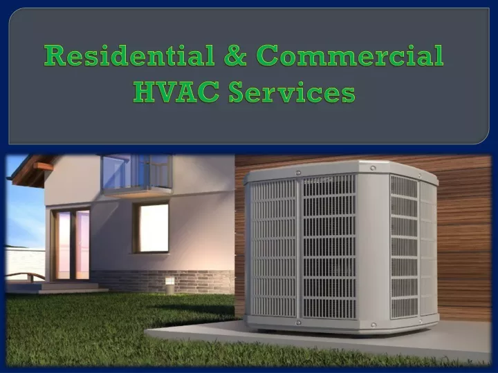 residential commercial hvac services