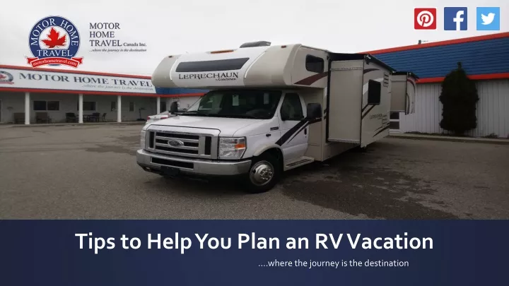 tips to help you plan an rv vacation