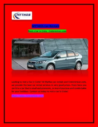 mythos car rentals