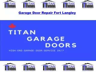 Garage Door Repair Fort Langley