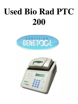 used bio rad ptc 200