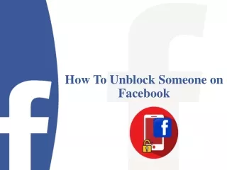 How To Unblock Someone On Facebook