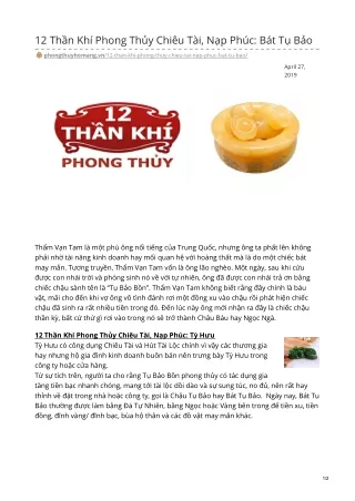 12 th n kh phong th y chi u t i n p ph c b t t b o