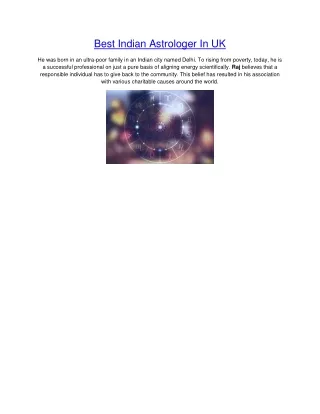 best indian astrologer in uk