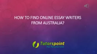 How to Find Online Essay Writers from Australia