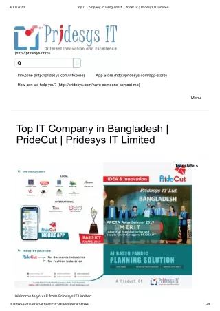Top IT Company in Bangladesh | PrideCut | Pridesys IT Limited
