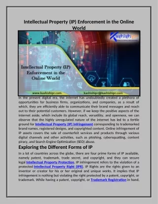 intellectual property ip enforcement