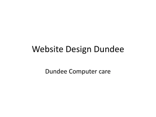 Website Design Dundee
