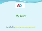 DJ Hire - slide 1