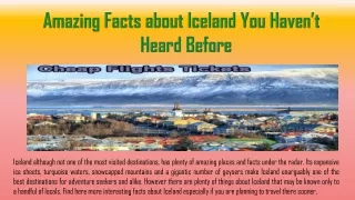 Amazing Facts about Iceland You Haven’t Heard Before