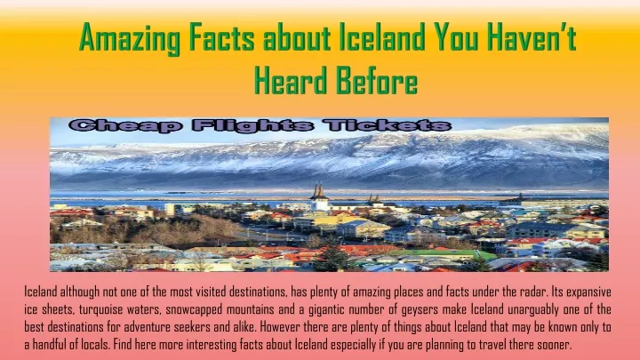 amazing facts about iceland you haven t heard