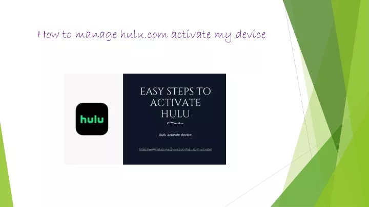 how to manage hulu com activate my device