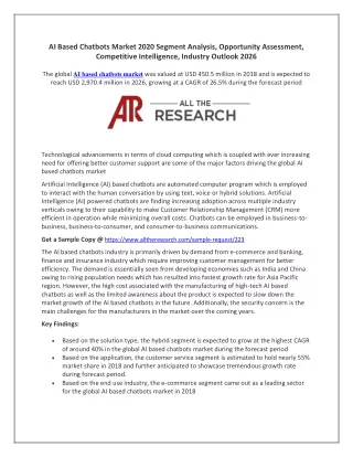 ai based chatbots market 2020 segment analysis