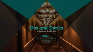 Dos and Don’ts of Booking a Hotel Online