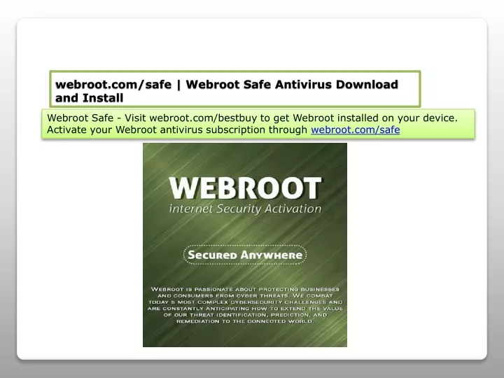 webroot com safe webroot safe antivirus download and install
