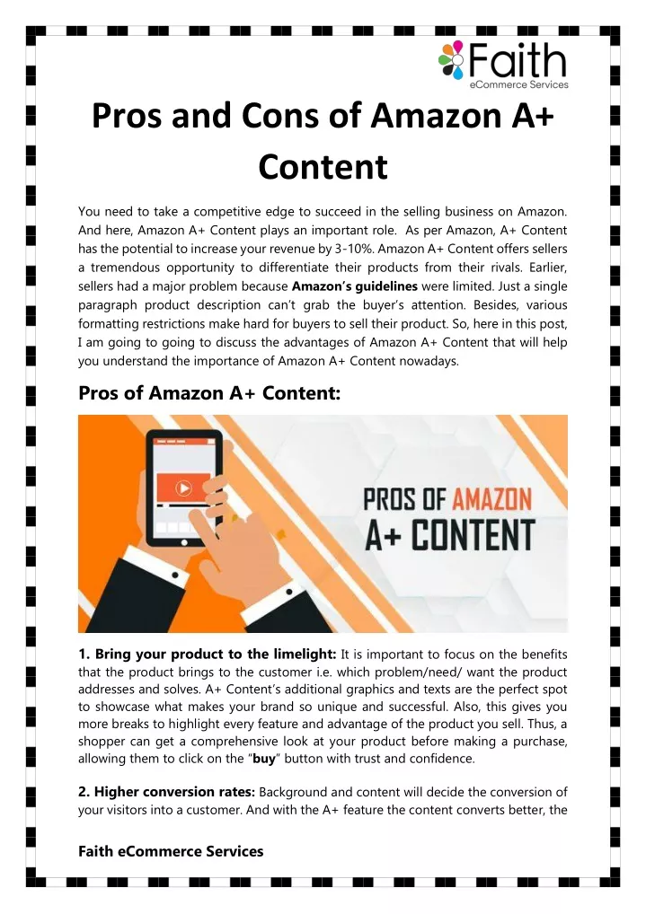 PPT - Pros And Cons Of Amazon A Content PowerPoint Presentation, Free ...