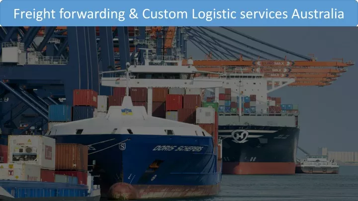 freight forwarding custom logistic services