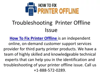Printer Offline On Windows - How To Fix Printer Offline