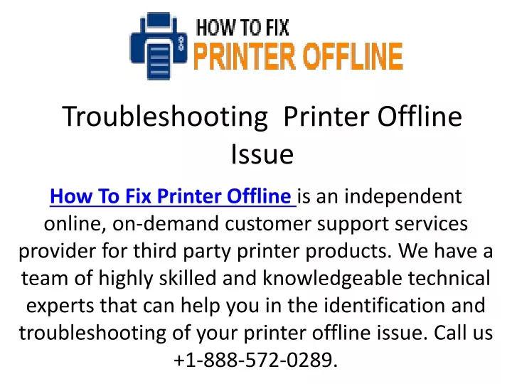 troubleshooting printer offline issue