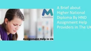 a brief about higher national diploma