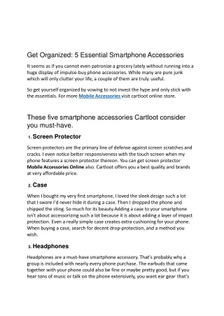get organized 5 essential smartphone accessories