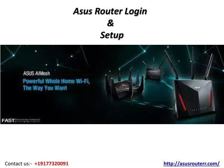 asus router login setup