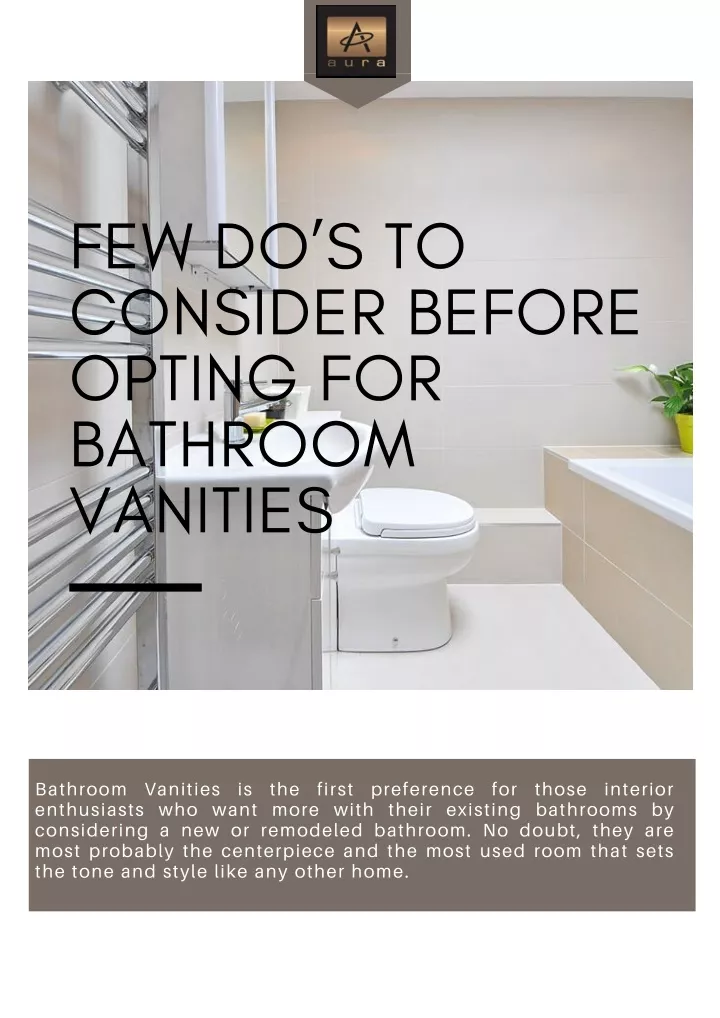 few do s to consider before opting for bathroom