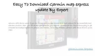 easy to download garmin map express easy