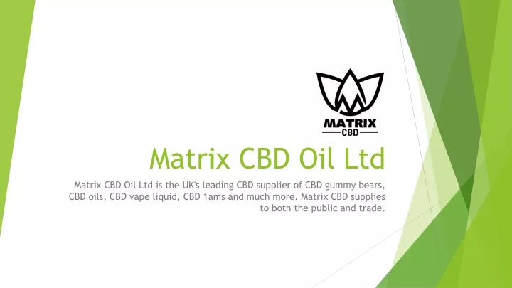 matrix cbd oil ltd