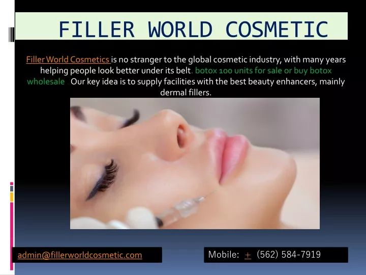 filler world cosmetic